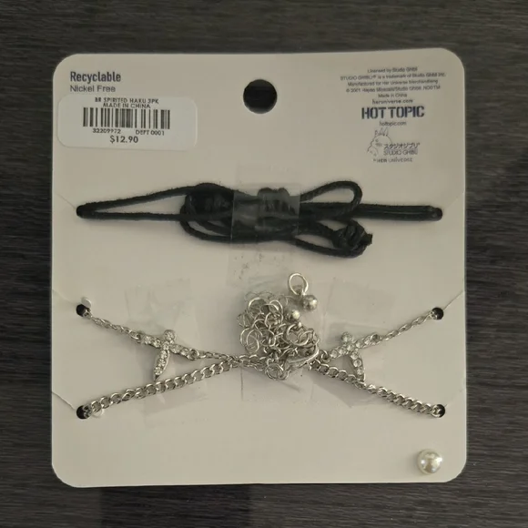 Her Universe Spirited Away Silver and Black Bracelets - Picture 3 of 6